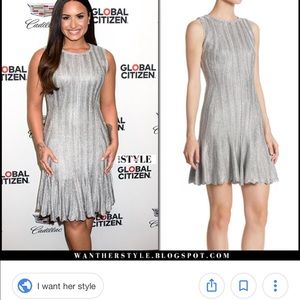 Silver Alexander McQueen Silver Dress